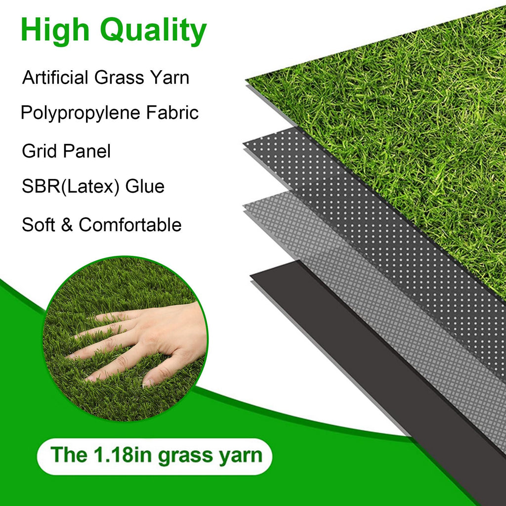 20x25 inches Artificial Grass Pad with Drainage Holes B36735