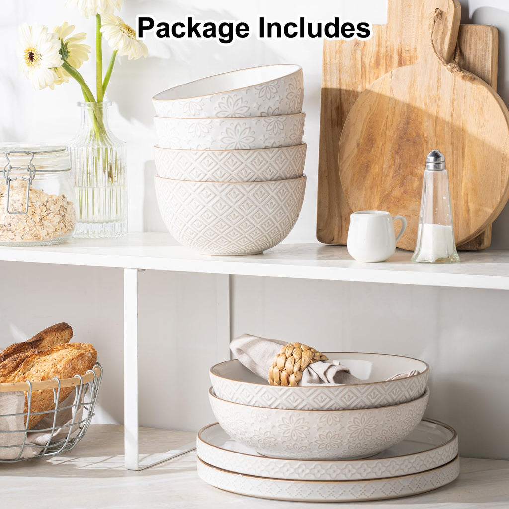 26 oz Ceramic Soup Bowls Set of 4 X340