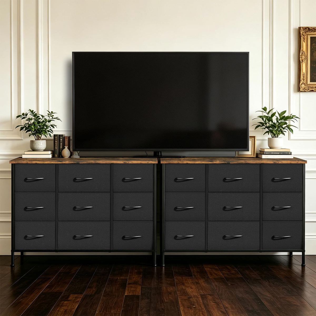 Black 9 Drawer Dresser D876730
