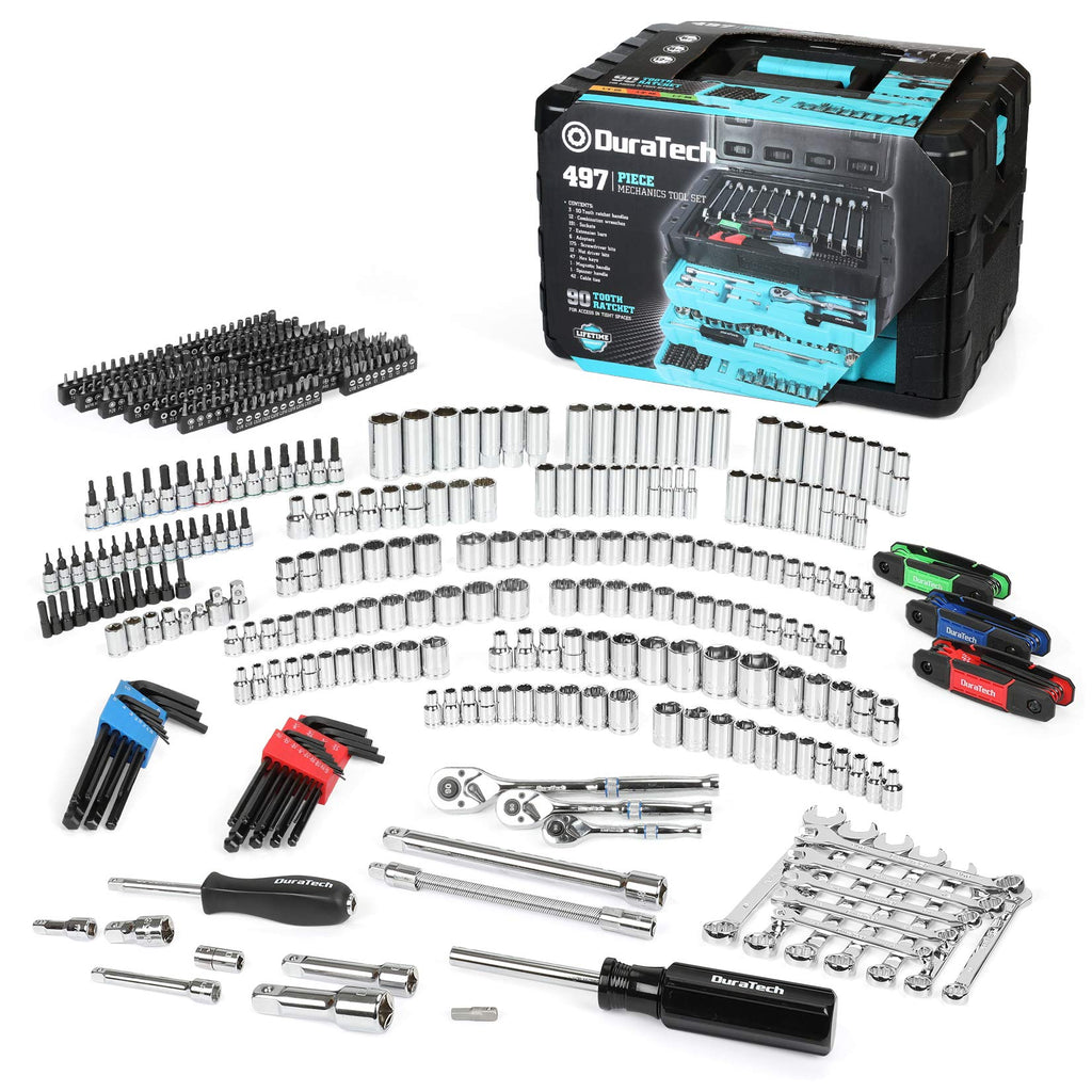 497-Piece Mechanics Tool Set with Tool Box L77865