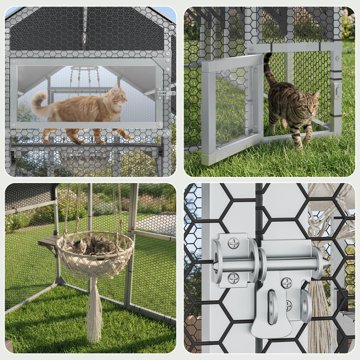 94 Inch Outdoor Cat Enclosure C108