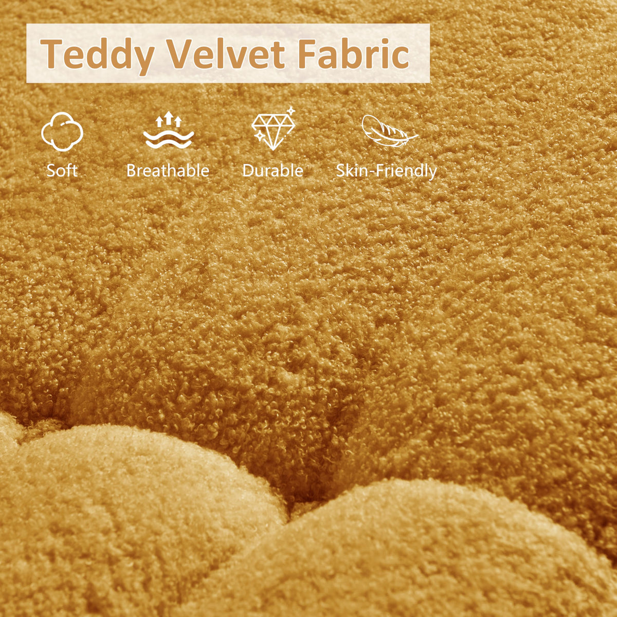 Yellow Memory Foam Bean Bag Chair F8918