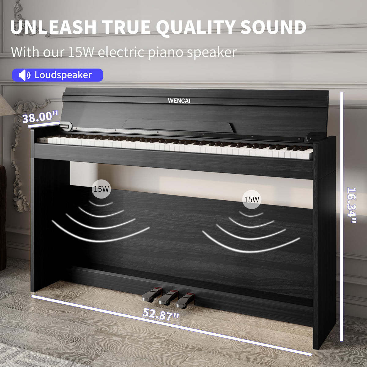 88 Keys Fully Weighted Digital Piano Keyboard S361200