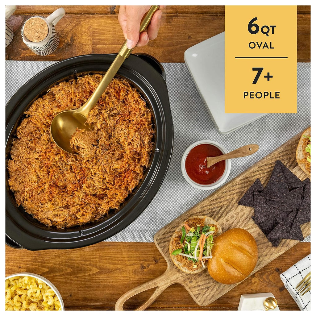 6 Quart Programmable Slow Cooker and Food Warmer Y84032