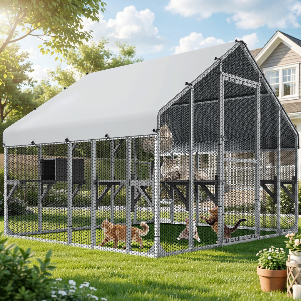 94 Inch Outdoor Cat Enclosure C108