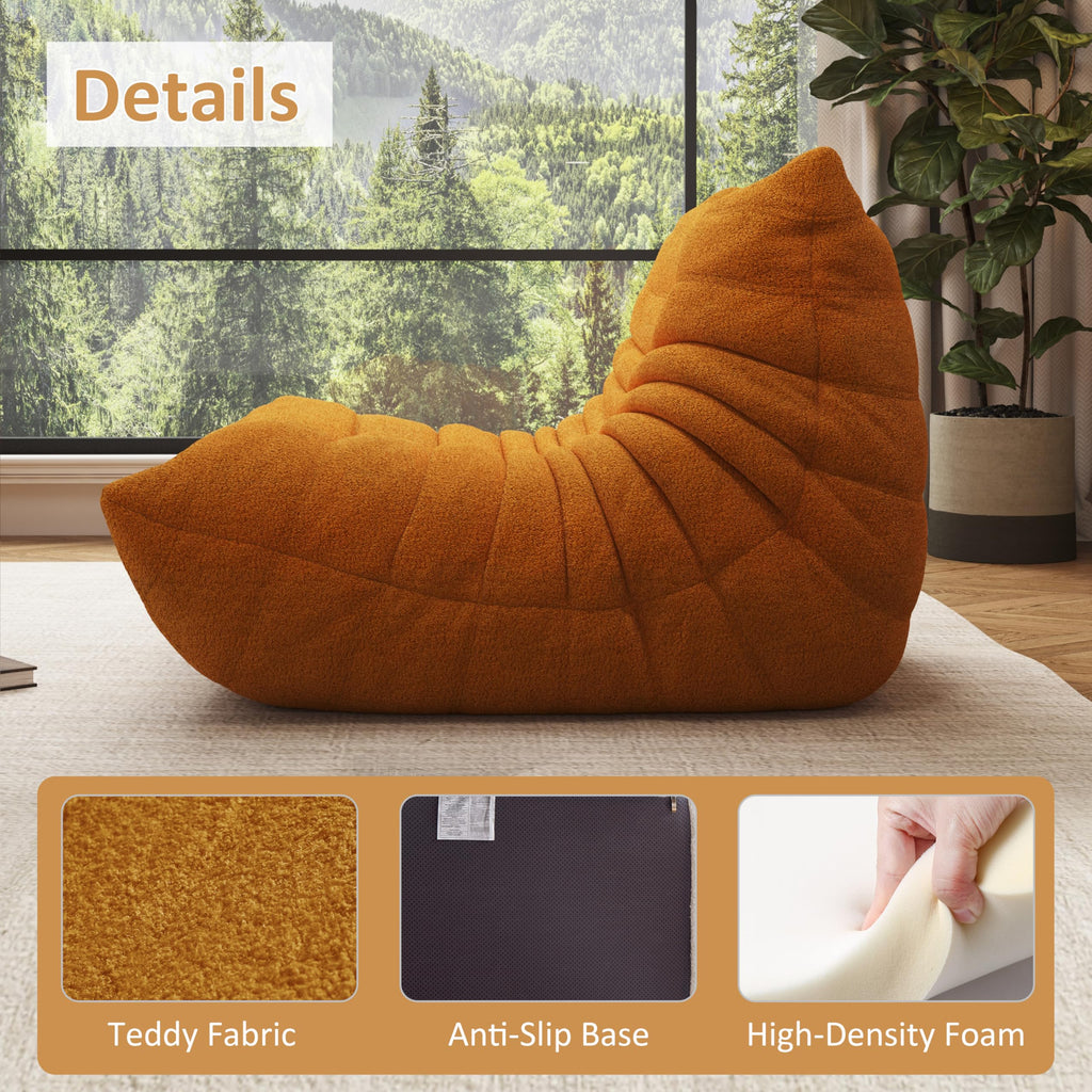 Yellow Memory Foam Bean Bag Chair F8918