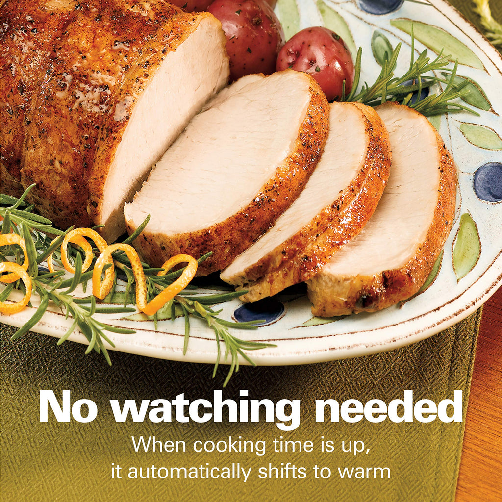 Programmable 6 Quart Slow Cooker with Travel Lid Lock S465